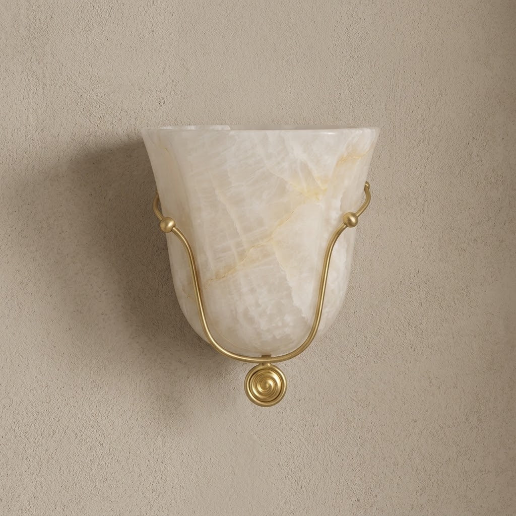 Saba Alabaster Wall Sconce — product view 10