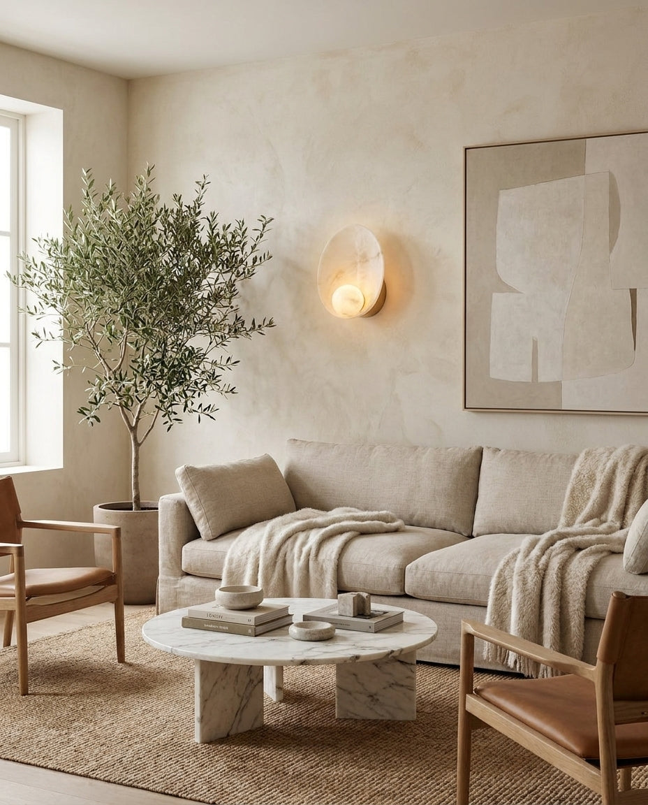 Olivia Alabaster Wall Sconce — product view 2
