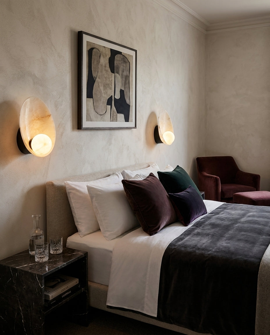 Olivia Alabaster Wall Sconce — product view 3
