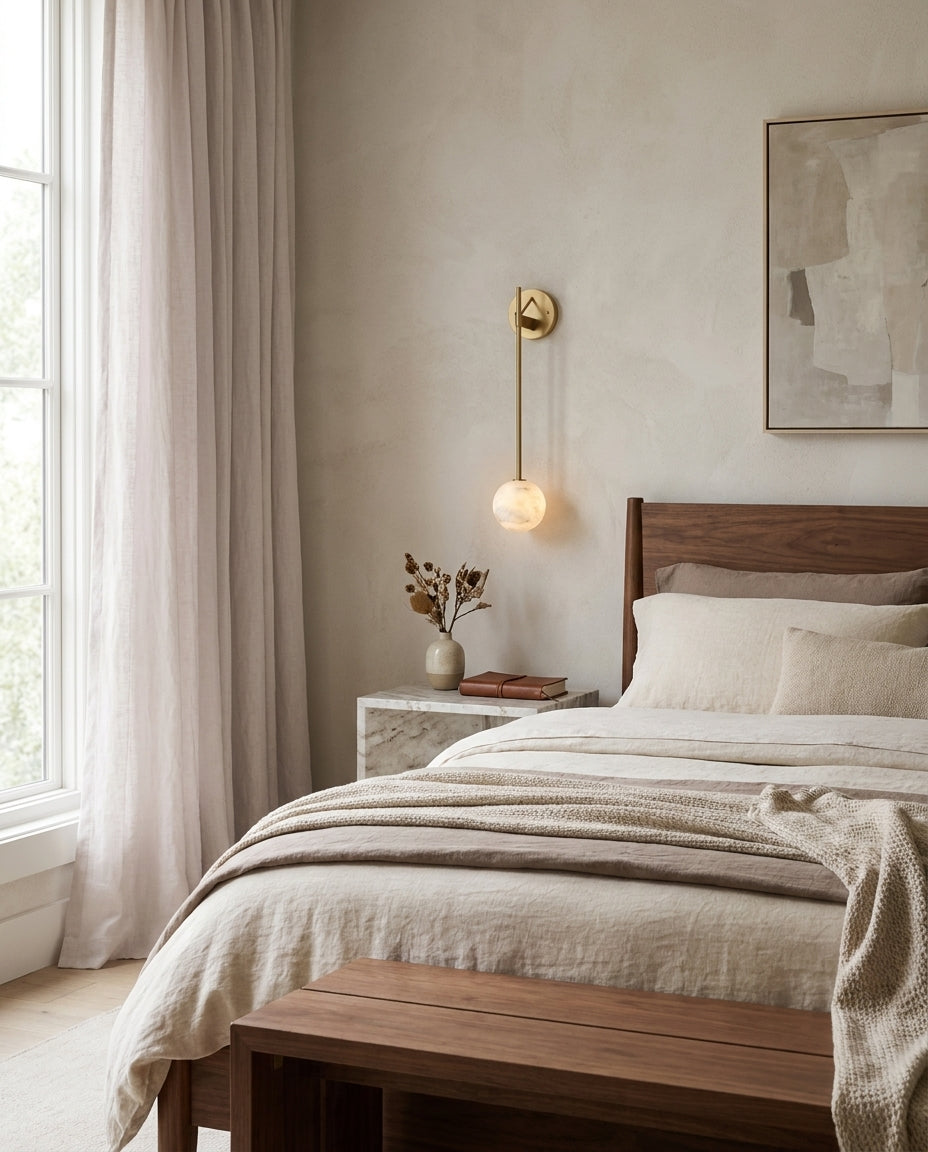 Tacoma Alabaster Wall Sconce — product view 7