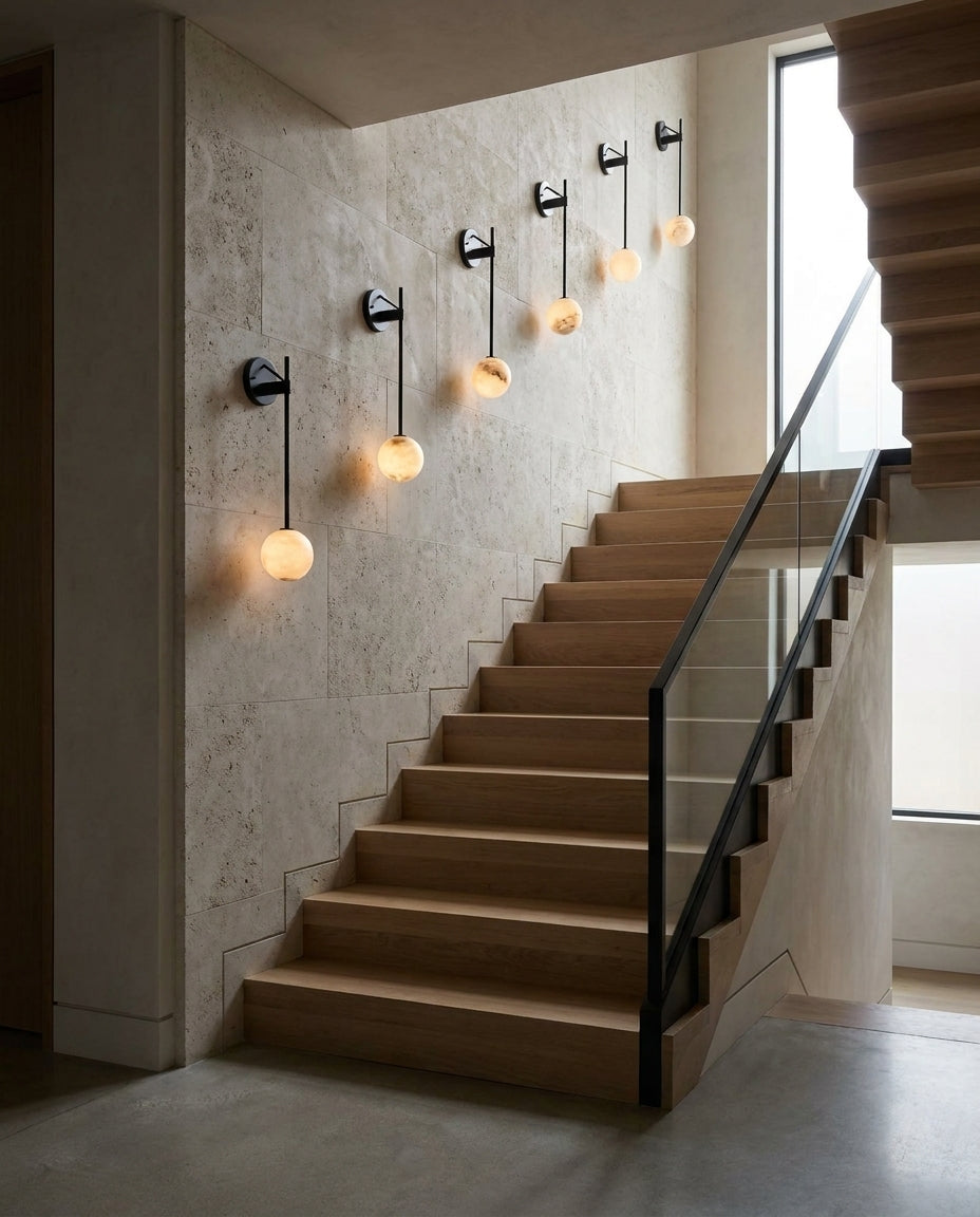 Tacoma Alabaster Wall Sconce — product view 9