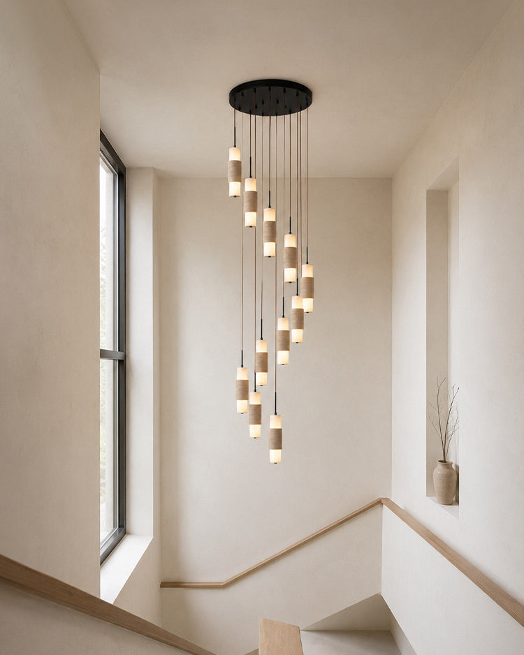 Noverian Travertine Chandelier — product view 10