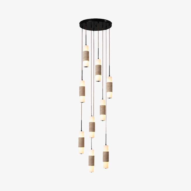 Noverian Travertine Chandelier — product view 13