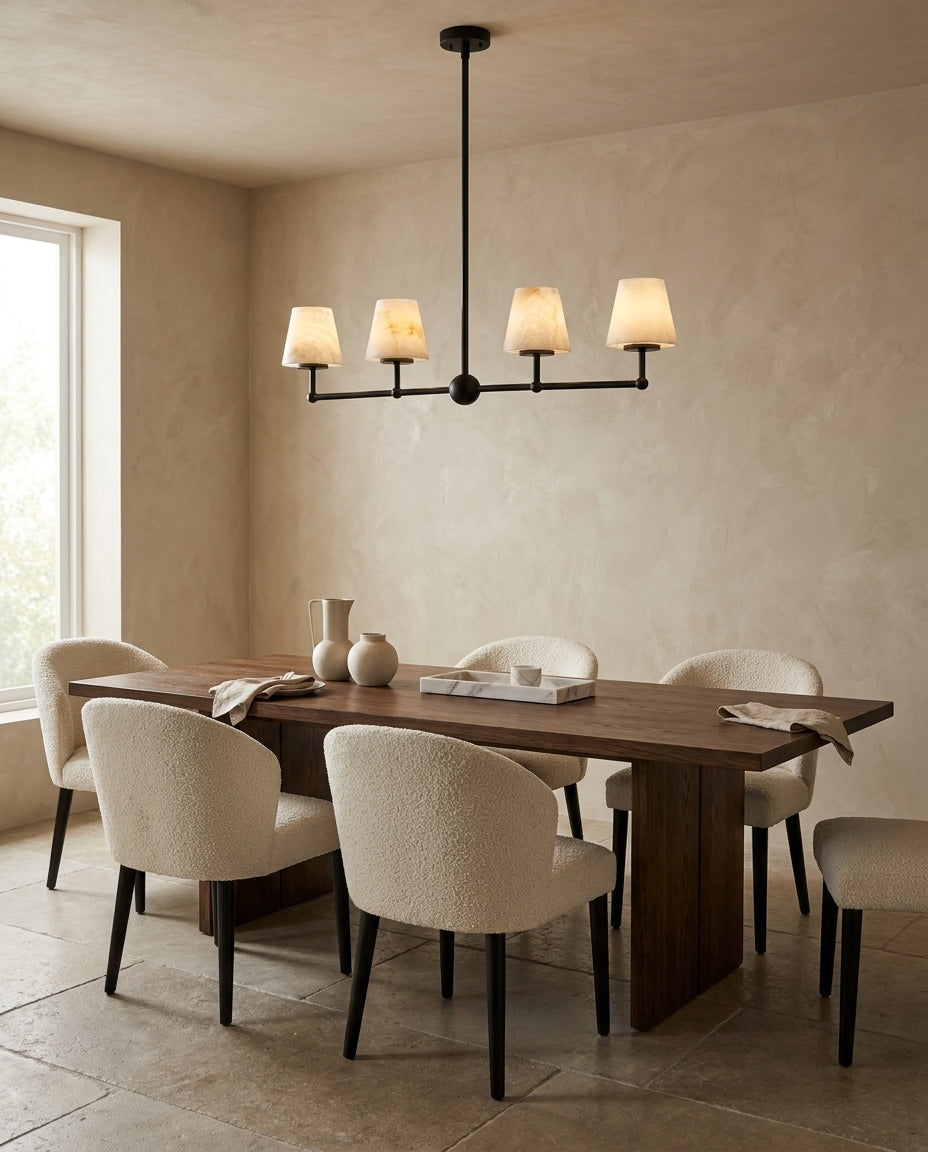Valloren Alabaster Chandelier — product view 3