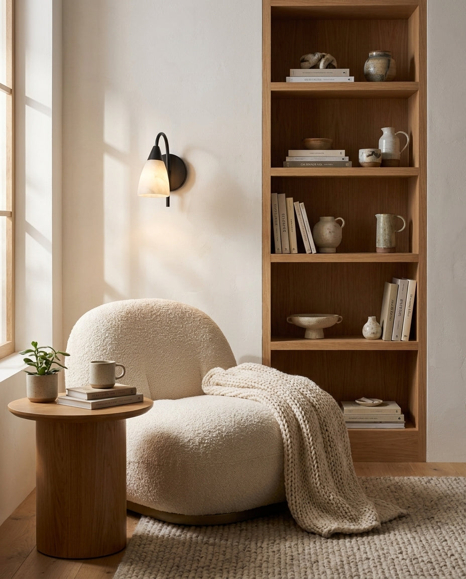 Velorian Alabaster Wall Sconce — product view 4