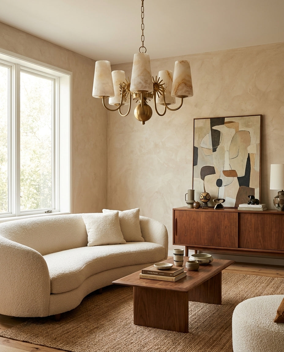 Ravina Alabaster Chandelier — product view 2