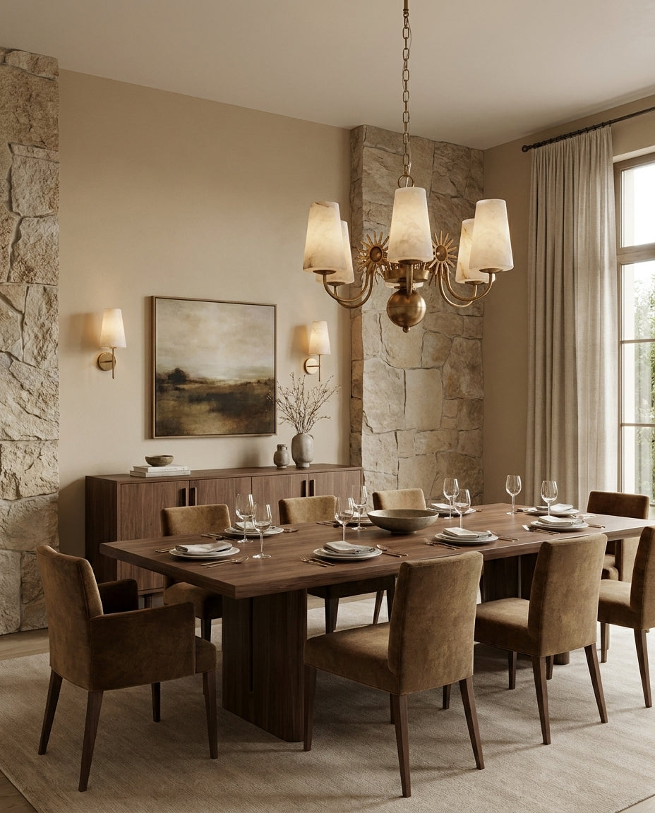 Ravina Alabaster Chandelier — product view 3