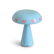 Sky Blue with Pink Hearts