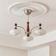 Brushed Nickel & Walnut Color & White