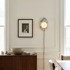 Marovyn Plug In Marble Wall Sconce — product view 11