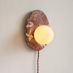 Marovyn Plug In Marble Wall Sconce — product view 14