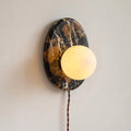 Marovyn Plug In Marble Wall Sconce — product view 16