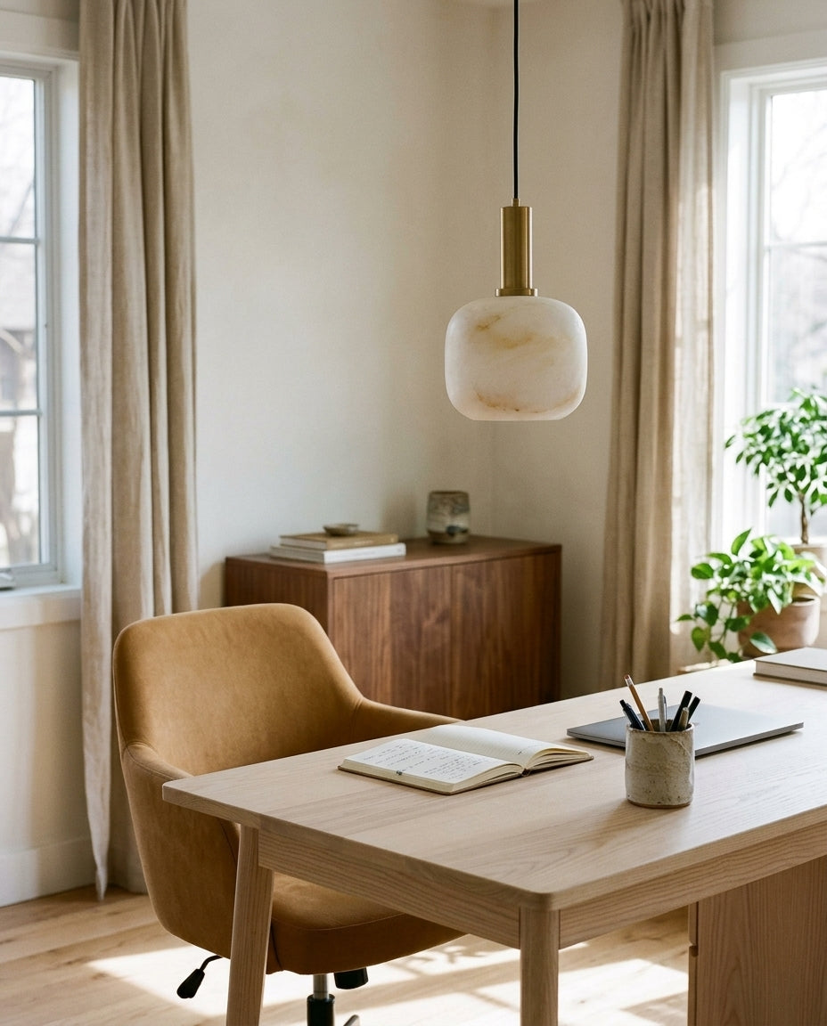 Nina Alabaster Pendant Lamp — product view 9