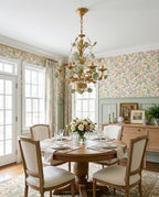 Rosencourt Ceramic Rose & Crystal Chandelier — product view 8