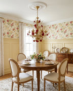 Rosencourt Ceramic Rose & Crystal Chandelier — product view 14