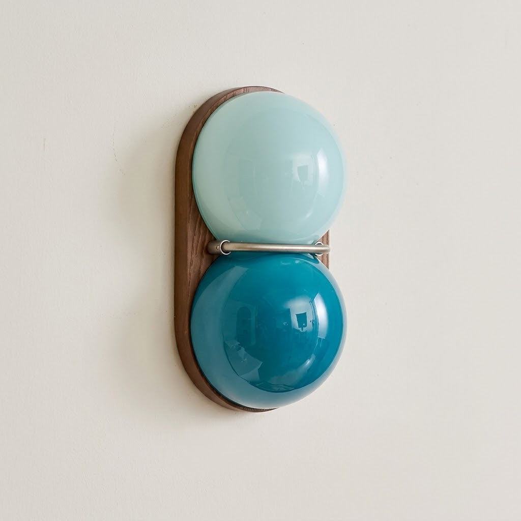 Duovera Two-Tone Glass & Wood LED Wall Sconce — product view 19