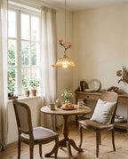 Roseloria Brass & Glass Rose Pendant Light — product view 15