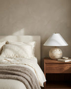 Sorellin Travertine & Fabric Table Lamp — product view 2
