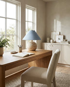Sorellin Travertine & Fabric Table Lamp — product view 7