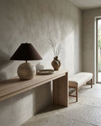 Sorellin Travertine & Fabric Table Lamp — product view 8