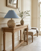 Sorellin Travertine & Fabric Table Lamp — product view 12