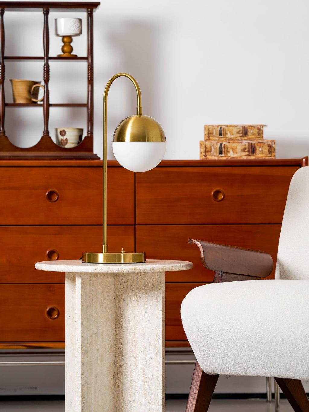 Brenton Brass Arch Table Lamp – product view 7