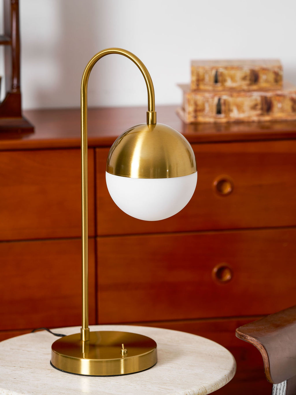 Brenton Brass Arch Table Lamp – product view 8