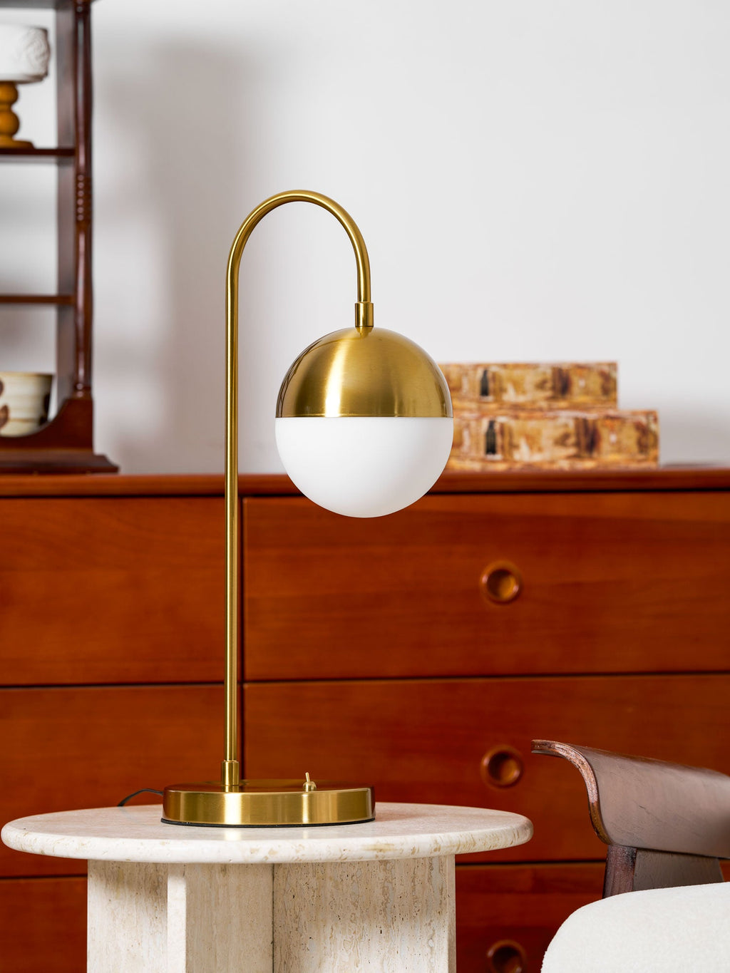 Brenton Brass Arch Table Lamp – product view 9