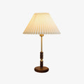 Accordion Pleat Walnut Table Lamp — product view 1