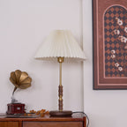 Accordion Pleat Walnut Table Lamp — product view 10