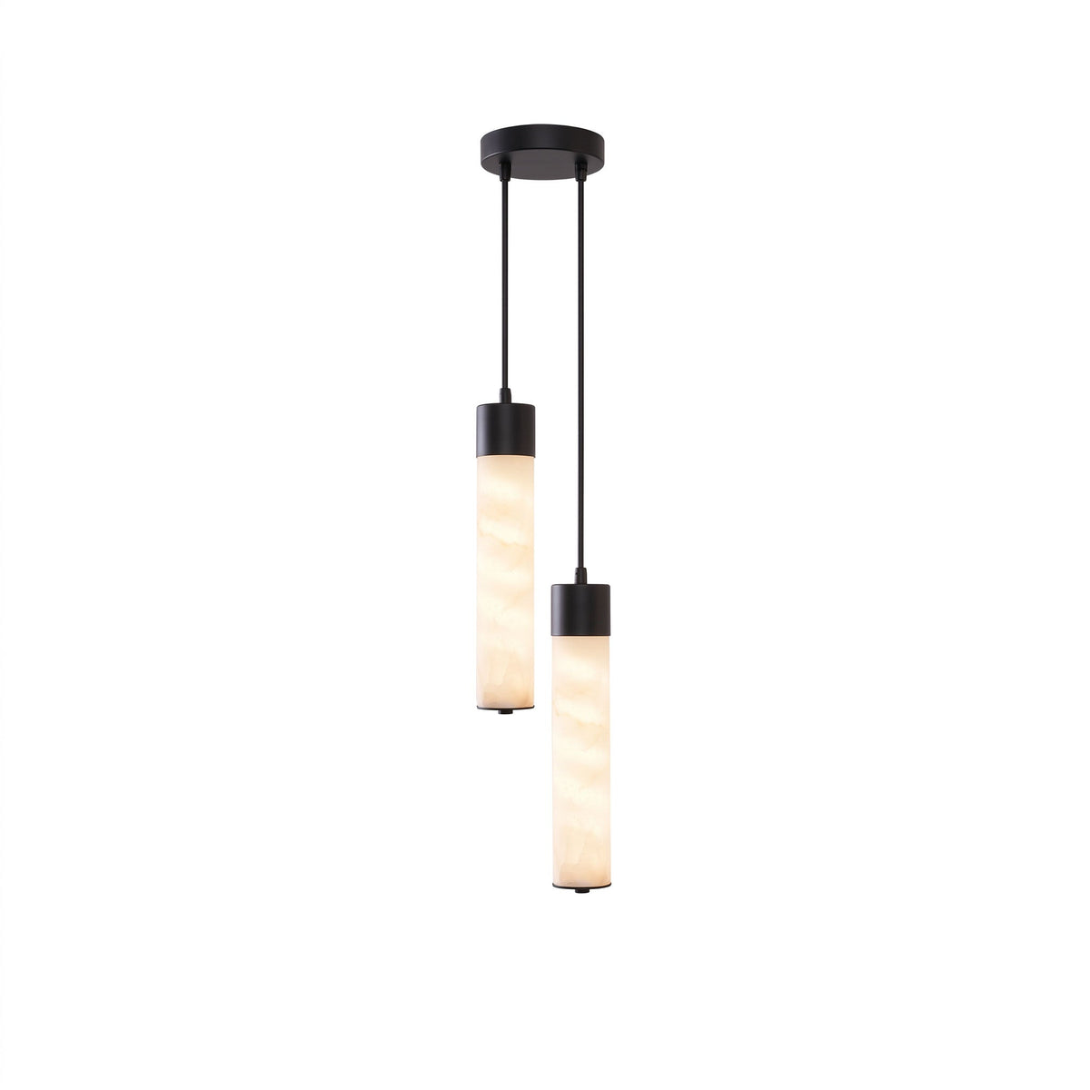 Alabaster Tube Brass Pendant Lamp – product view 22
