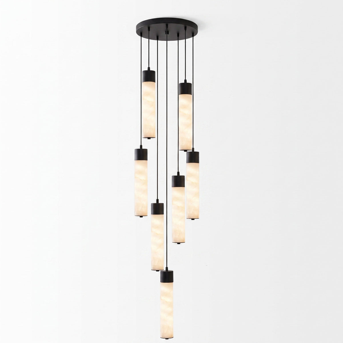 Alabaster Tube Brass Pendant Lamp – product view 26