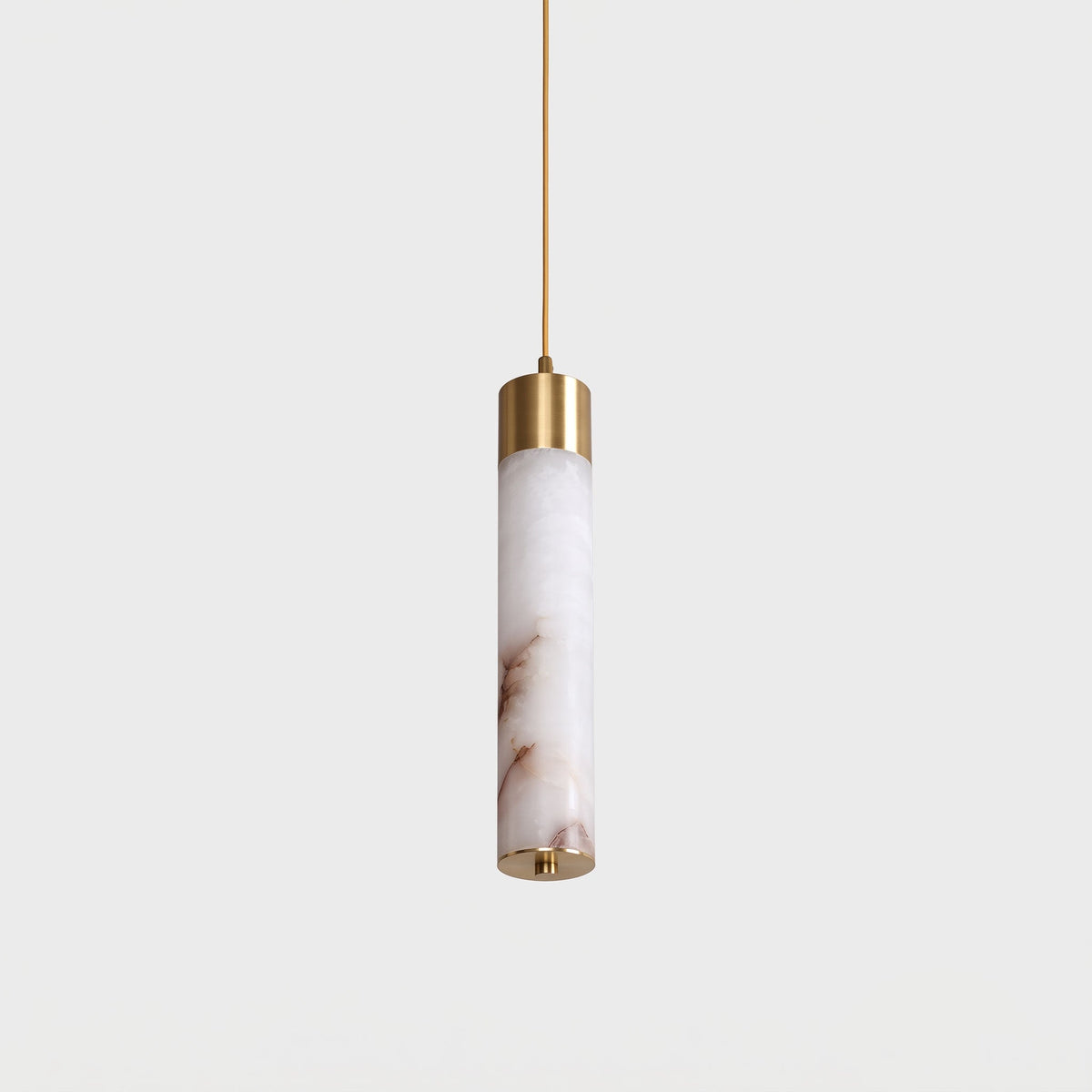 Alabaster Tube Brass Pendant Lamp – product view 31