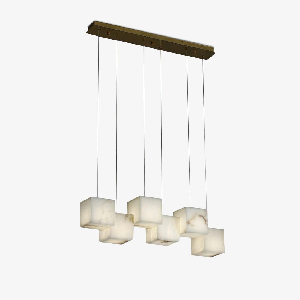 Alabaster Box Chandelier – product view 1
