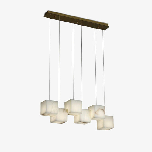 Alabaster Box Chandelier – product view 1