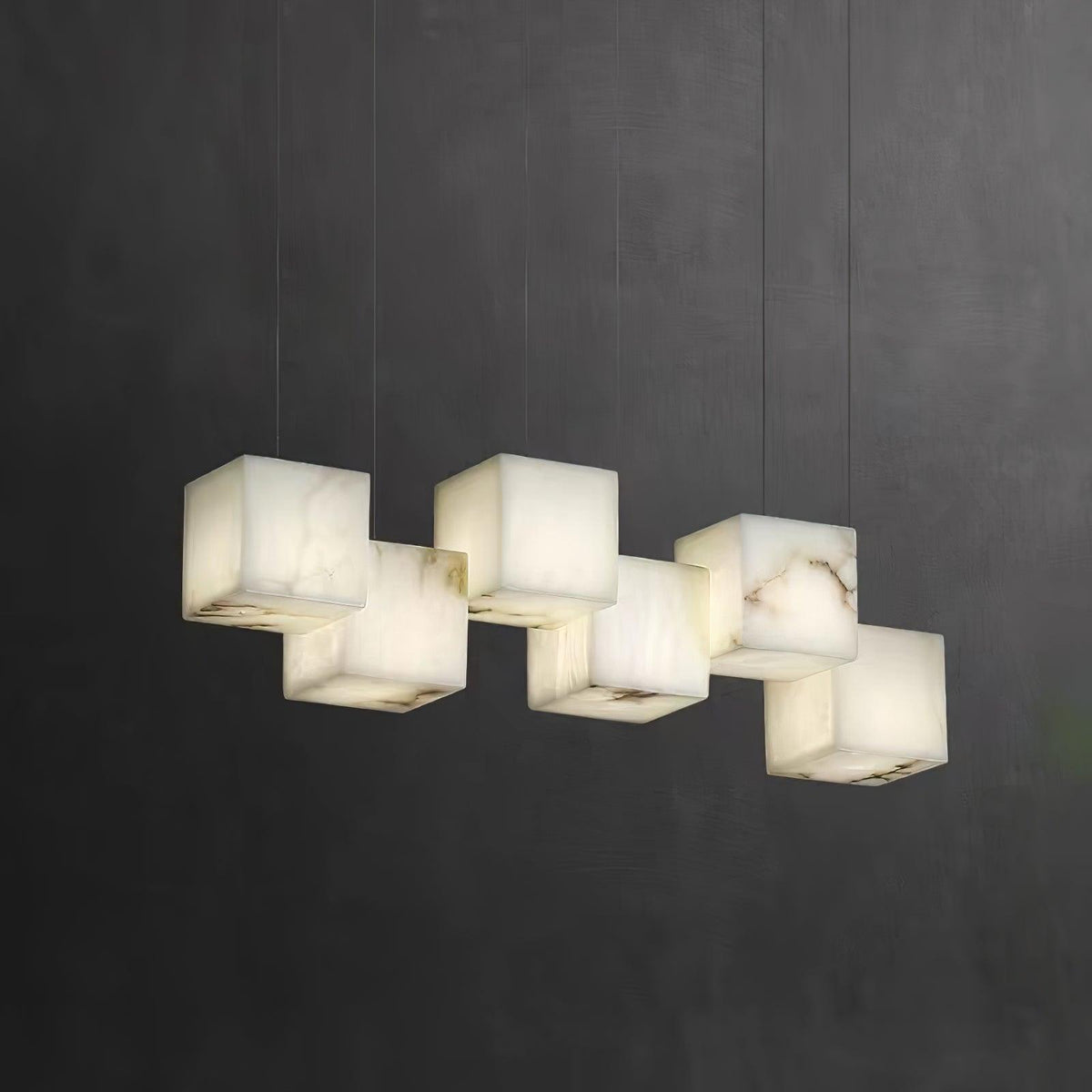 Alabaster Box Chandelier – product view 5