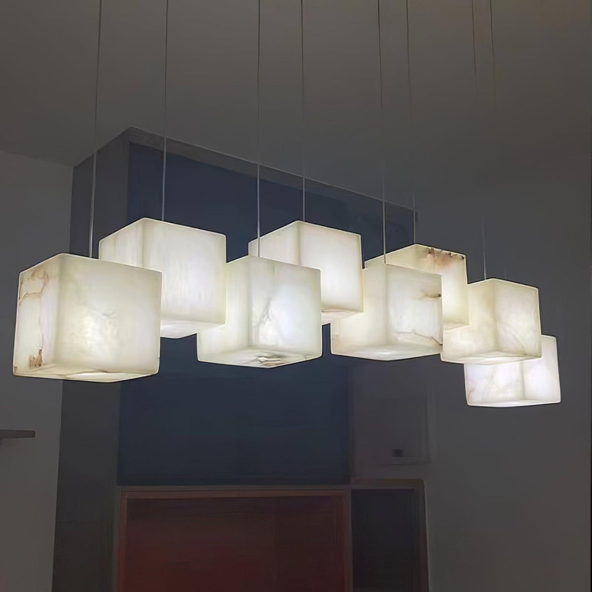 Alabaster Box Chandelier – product view 9