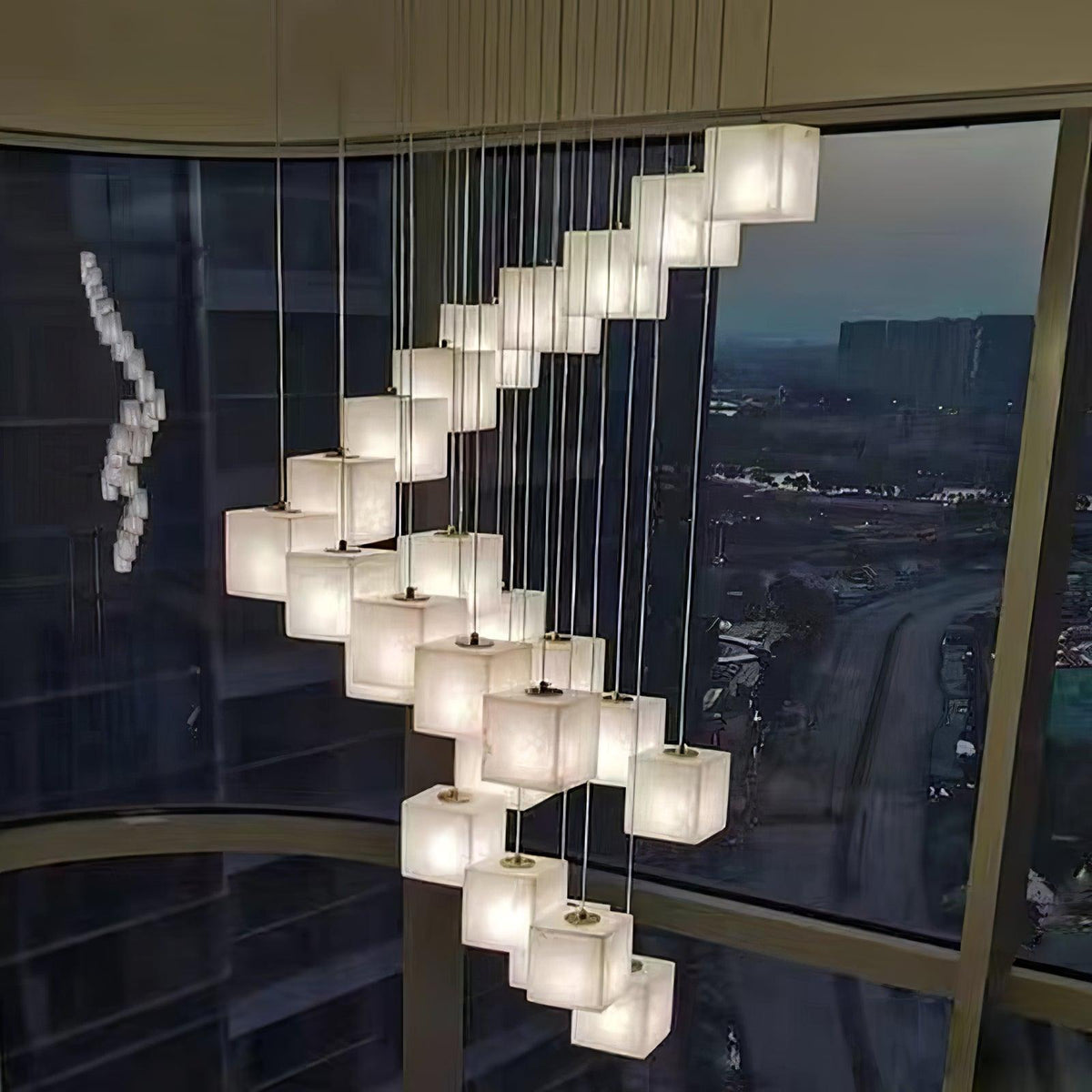Alabaster Box Chandelier – product view 10