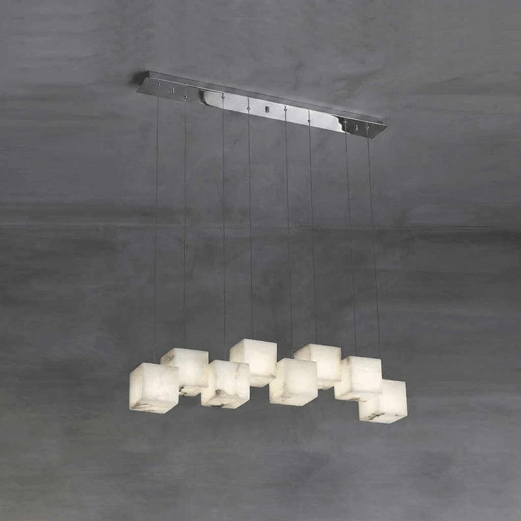 Alabaster Box Chandelier – product view 17