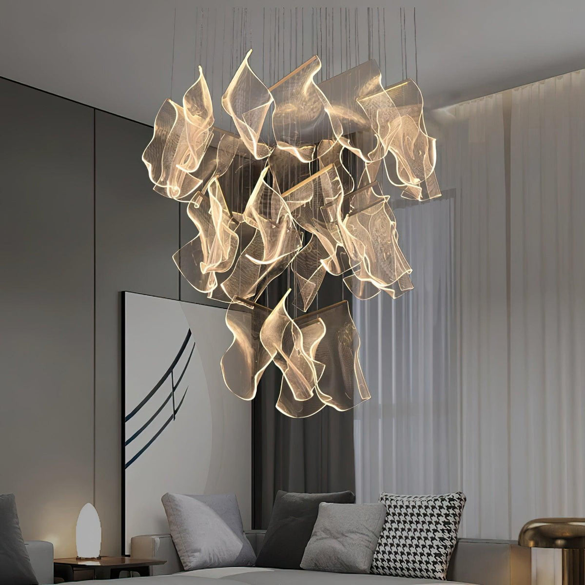 Acrylic LED Chandelier — product view 2