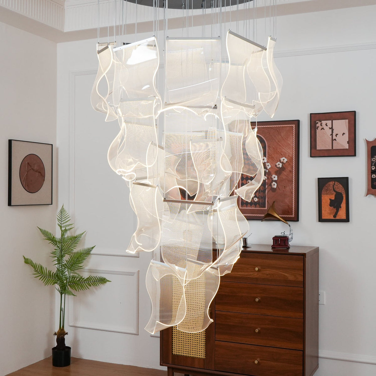 Acrylic LED Chandelier — product view 3