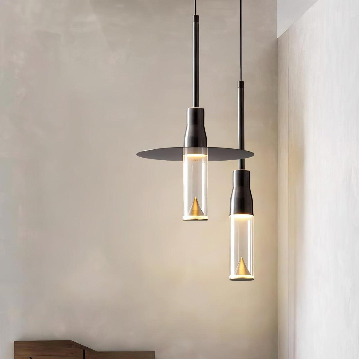 Acrylic Hat Plate Pendant Light — product view 2
