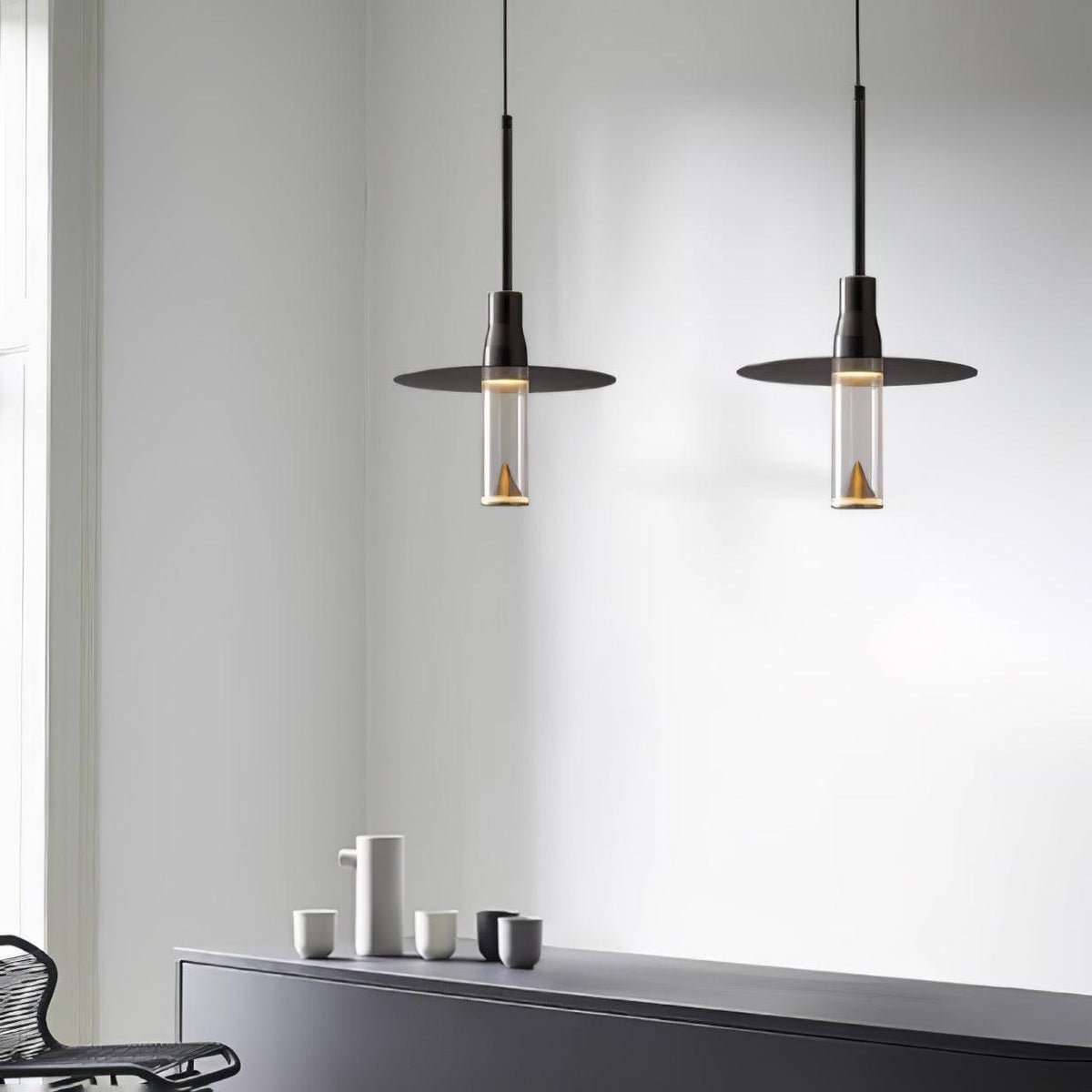 Acrylic Hat Plate Pendant Light — product view 5