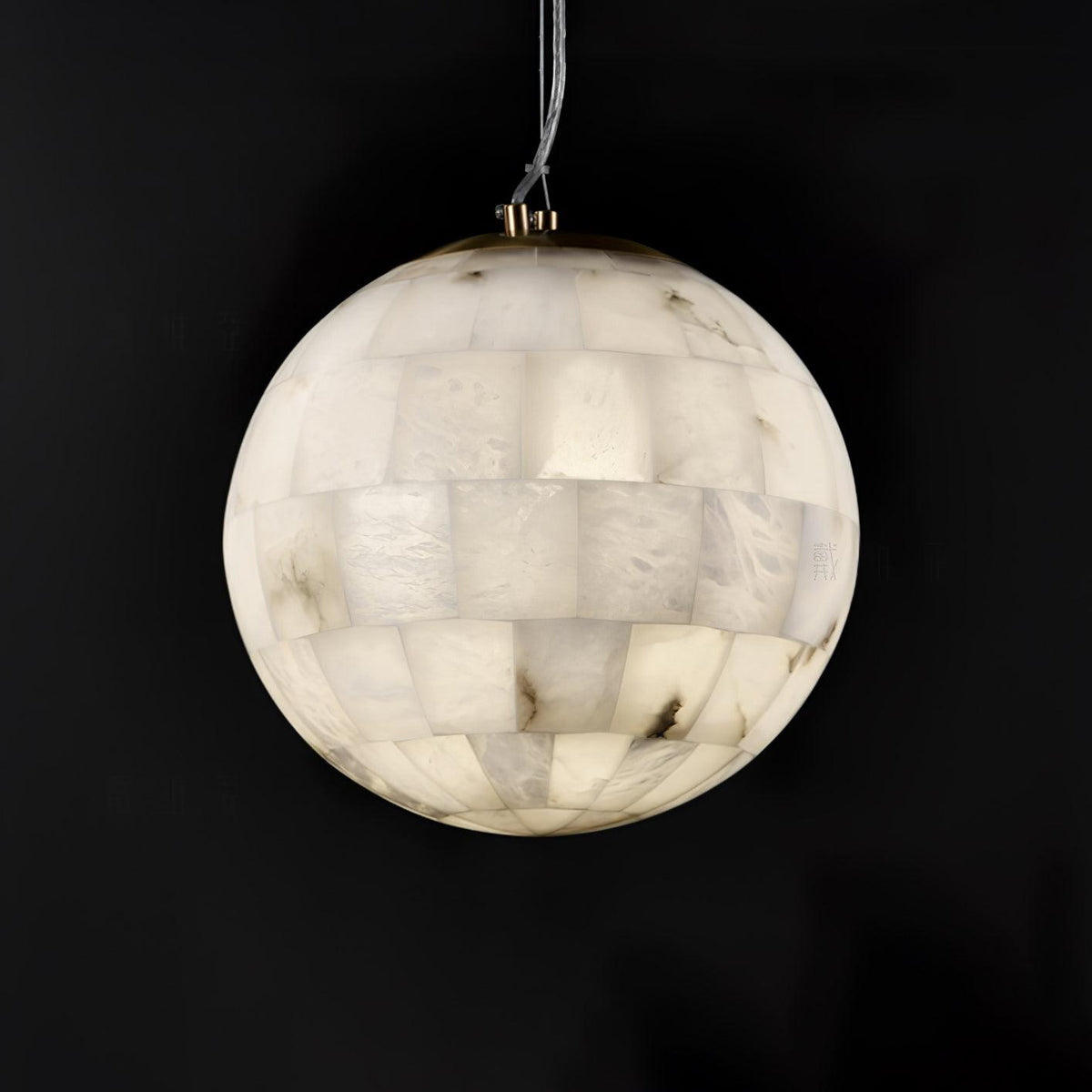 Alabaster Ball Pendant Light – product view 8