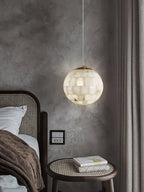 Alabaster Ball Pendant Light – product view 9