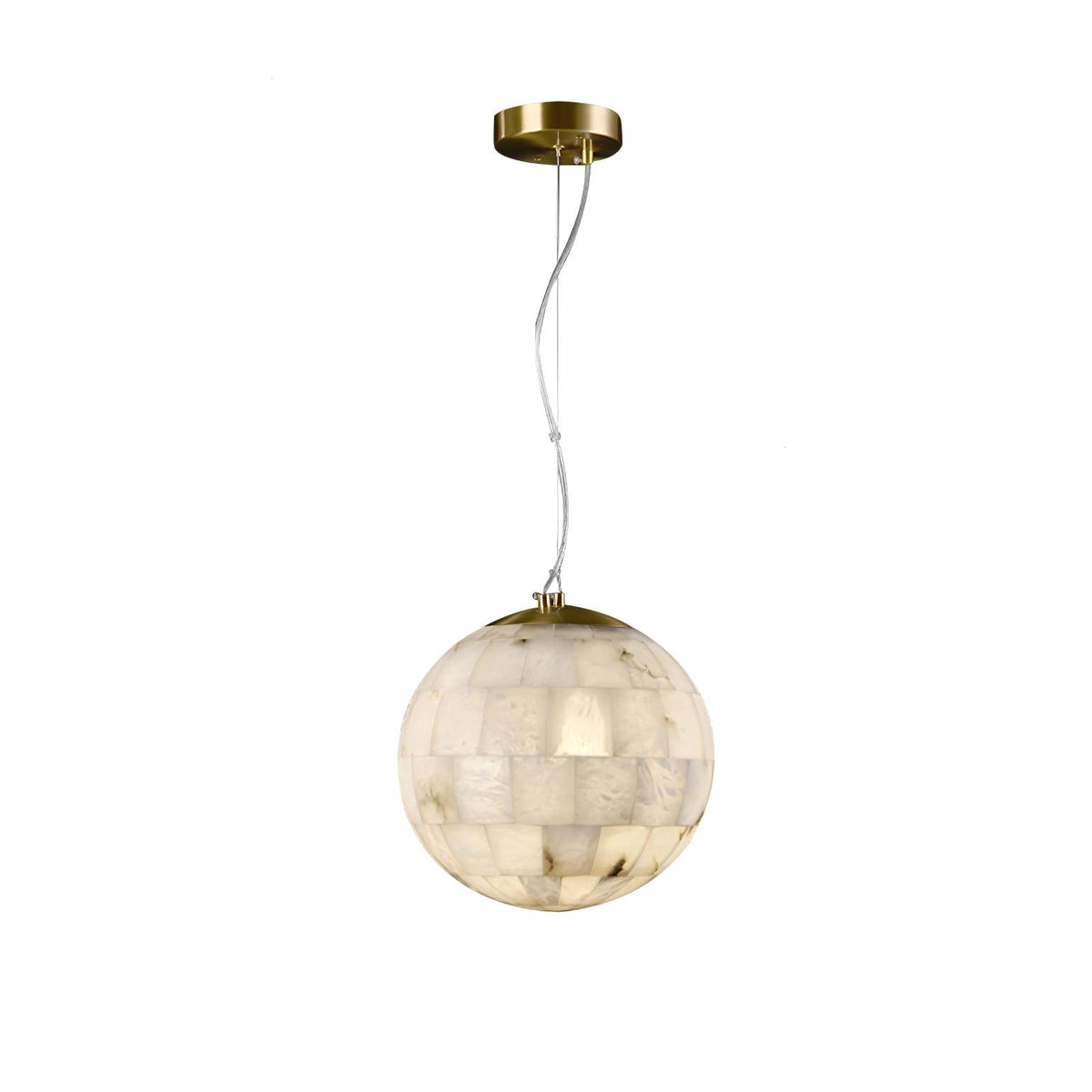 Alabaster Ball Pendant Light – product view 12