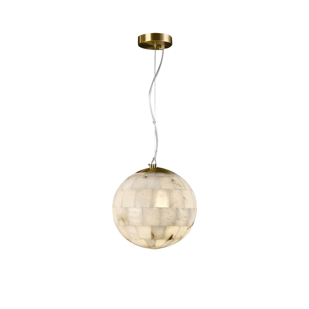 Alabaster Ball Pendant Light – product view 15