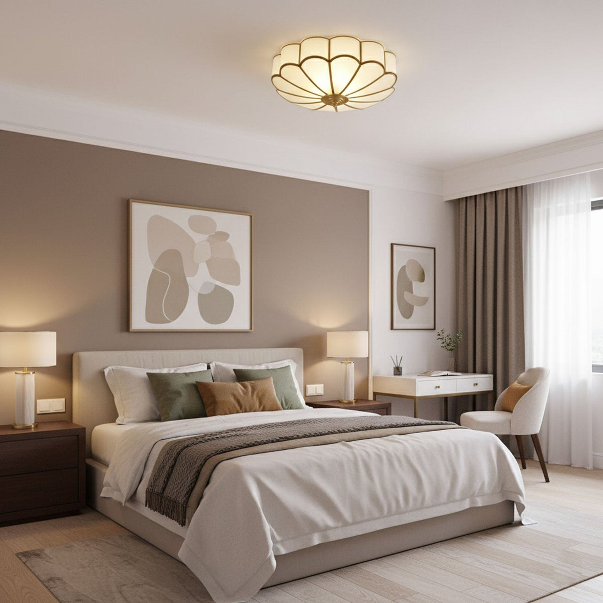 Flower Shape Glass Recessed Ceiling Light – product view 8