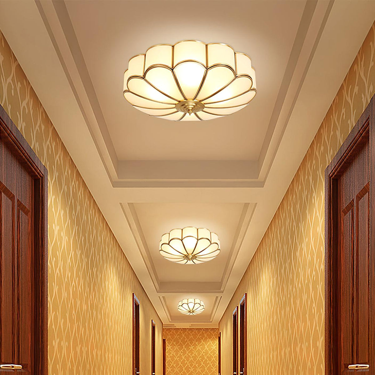 Flower Shape Glass Recessed Ceiling Light – product view 30