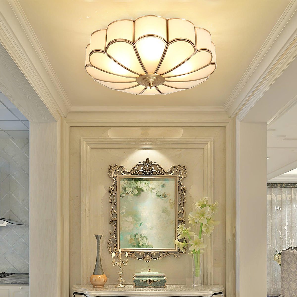 Flower Shape Glass Recessed Ceiling Light – product view 32
